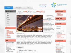 free joomla template advertising company
