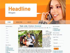 free joomla template communication company