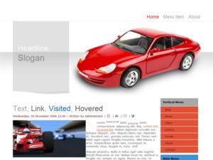 free drupal theme red porsche