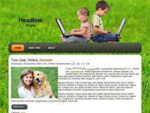 free joomla template children computing