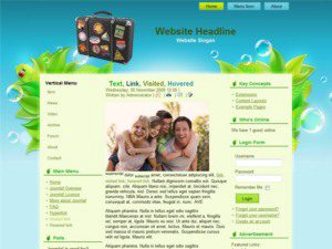 free joomla template travel bag