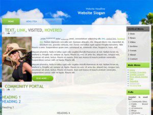 free joomla template travel company