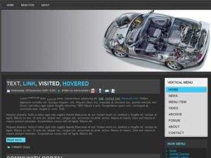 free wordpress theme transparent car
