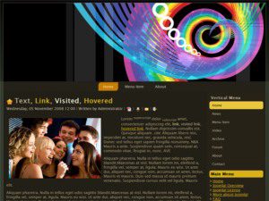 free drupal theme abstract rainbow