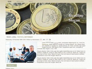 free joomla template stack of coins
