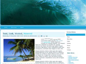 free drupal theme surfing wave